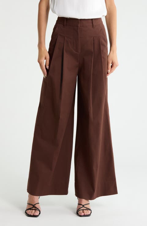 Juliana Wide Leg Pleated Pants
