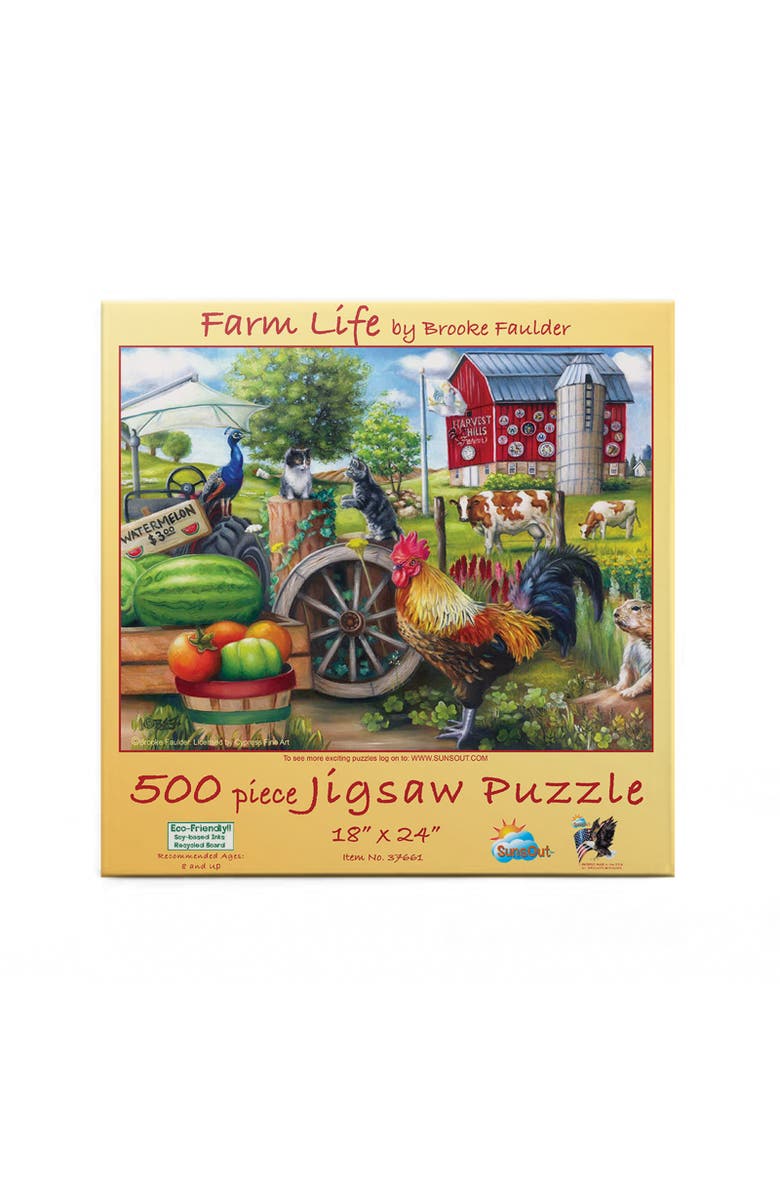 Sunsout Farm Life 500 piece Jigsaw Puzzle for Adults, Alternate, color, Multicolor