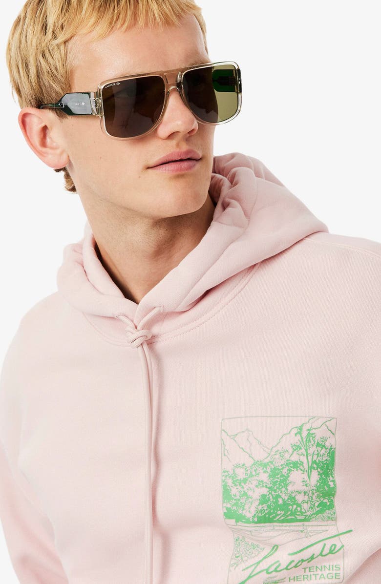 Lacoste Tennis Graphic Hoodie Pullover, Alternate, color, Ady Nidus