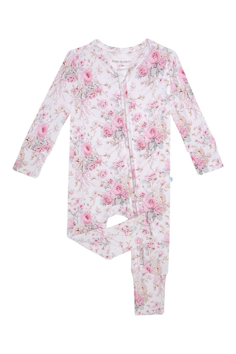Print Convertible One-Piece Footie, Main, color, ROBERTA