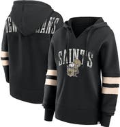FANATICS Women's Fanatics Branded Black New Orleans Saints Bold Move Dolman V-Neck Pullover Hoodie