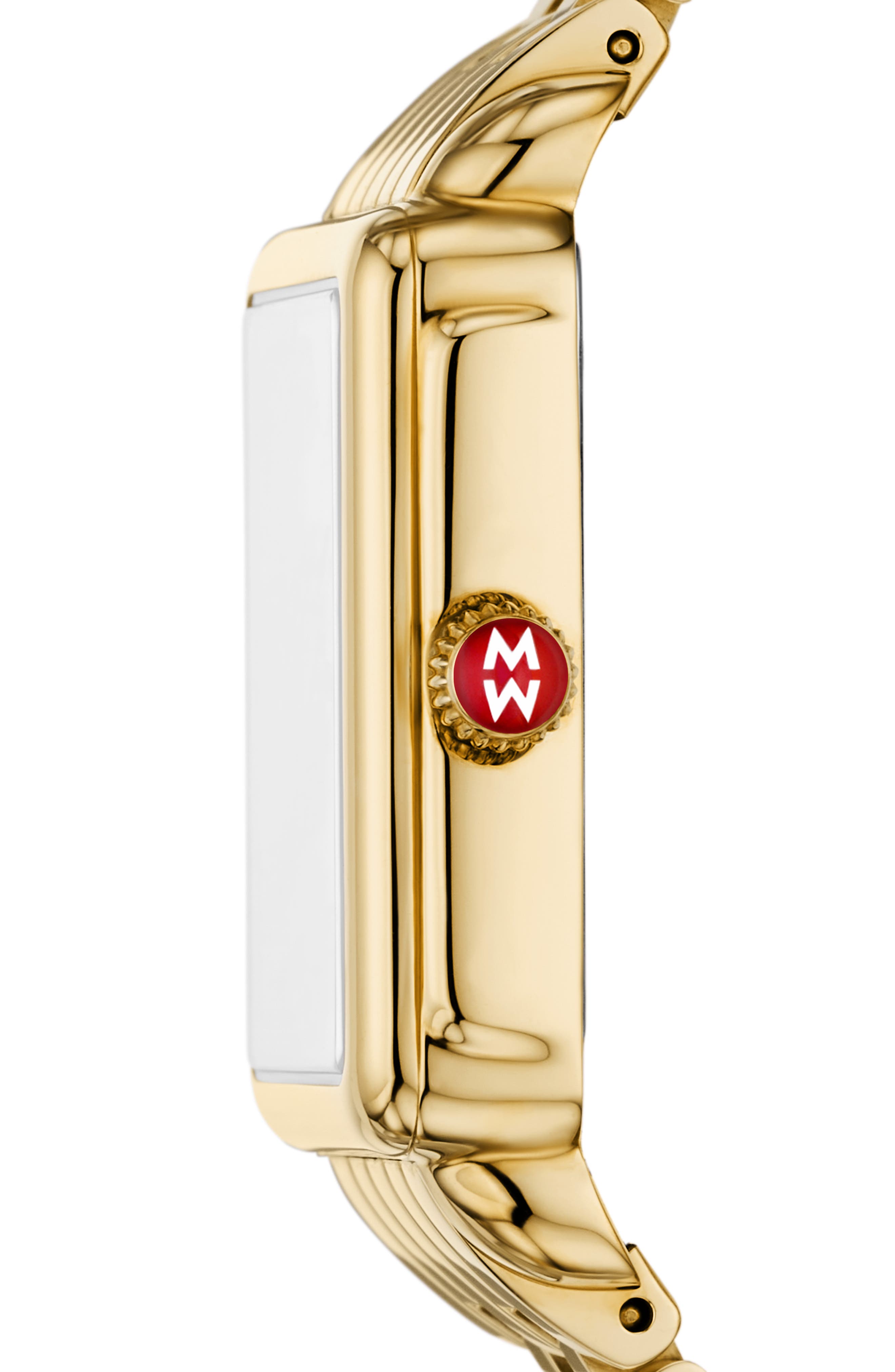 Женские часы MICHELE Deco Park Mother-of-Pearl Bracelet Watch, 23mm x 29mm — фото 4