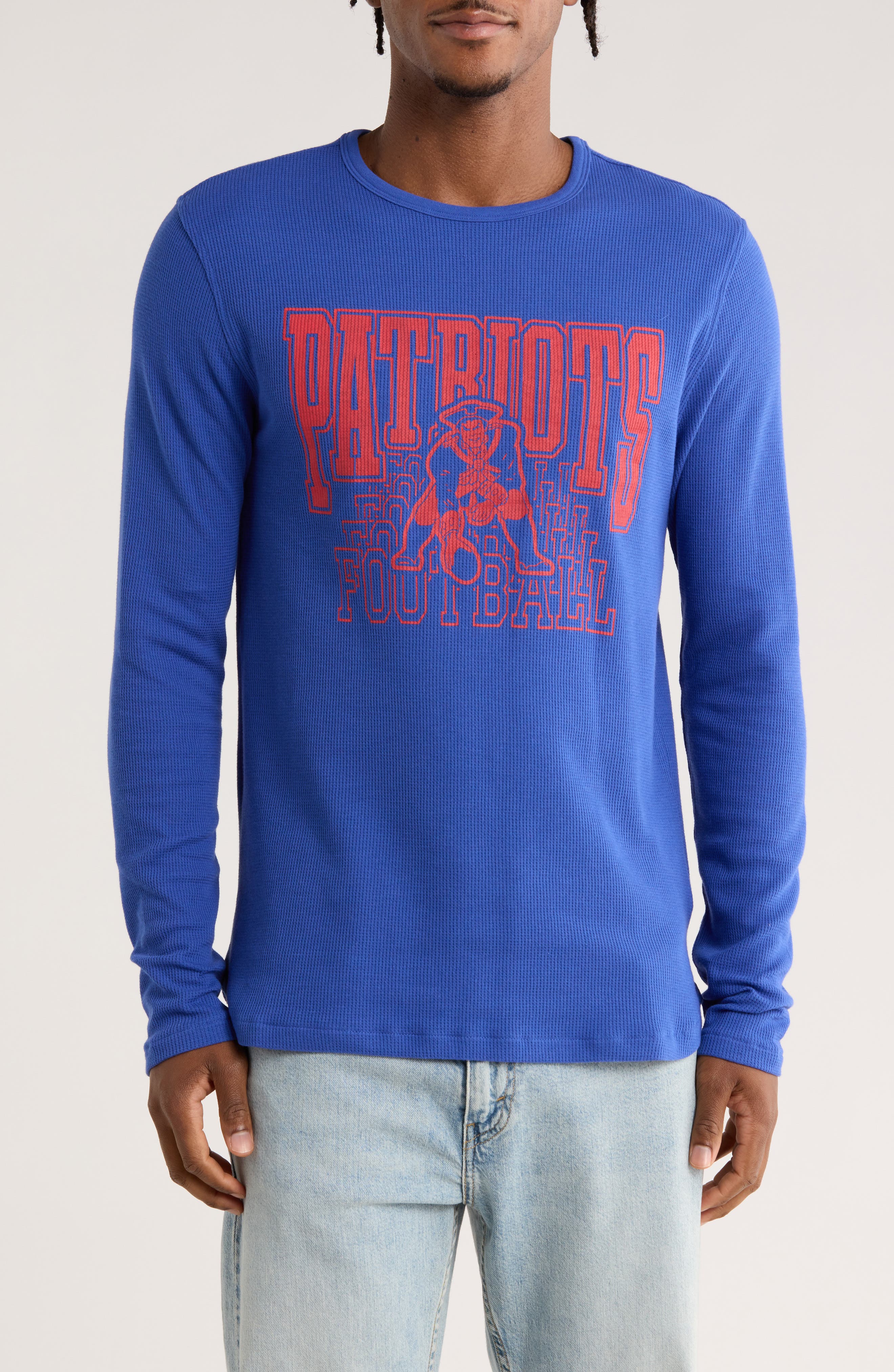 Junk Food New England Patriots Long Sleeve Thermal T-Shirt