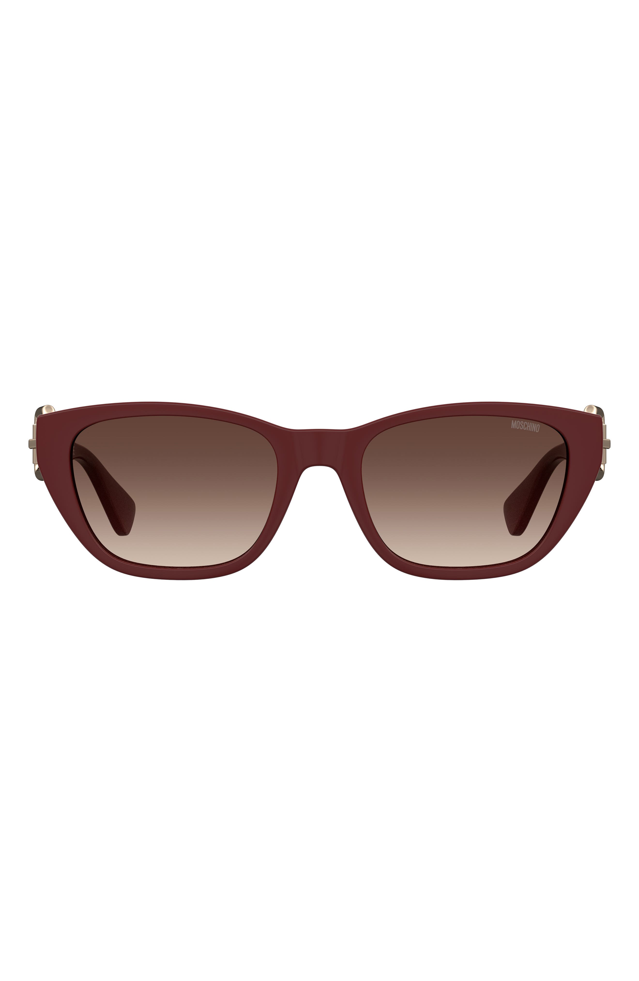 Moschino 55mm Rectangle Sunglasses