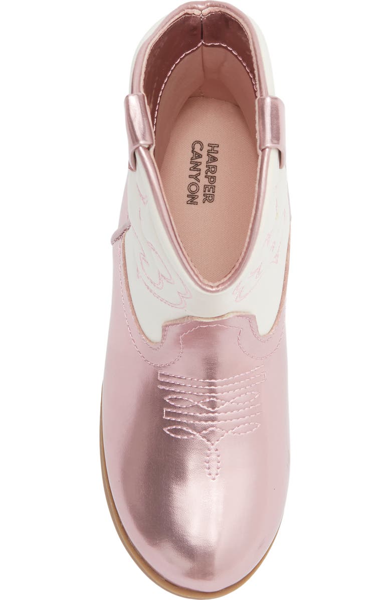 Harper Canyon Kids' Gabriela Western Boot, Alternate, color, Pink Metallic