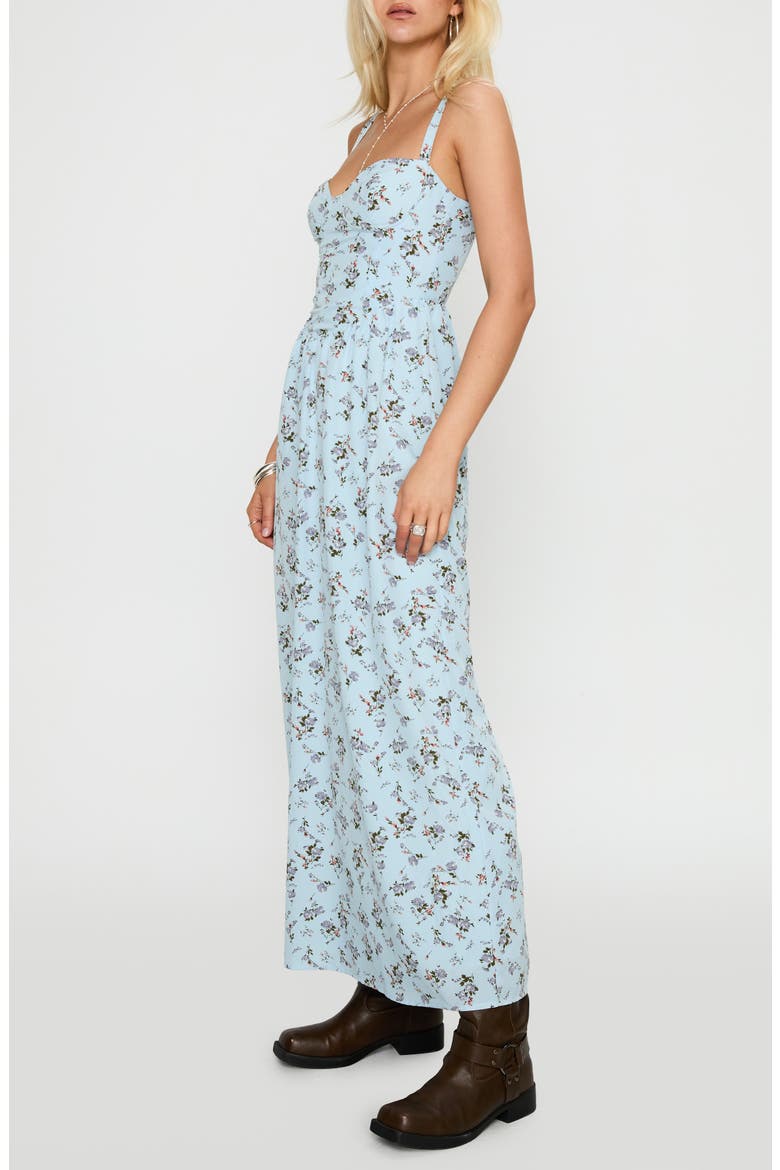 Izebella Flora Sleeveless Maxi Dress, Alternate, color, BLUE FLORAL
