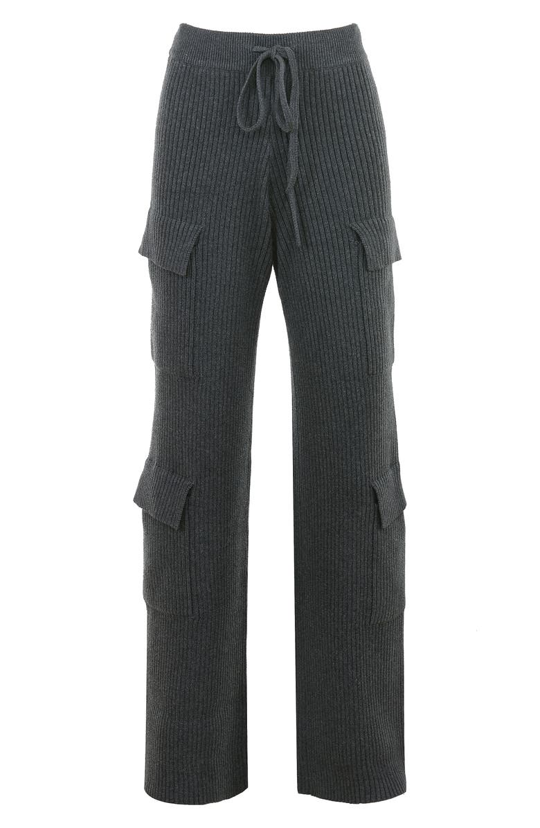 HOUSE OF CB Tea Cotton Rib Utility Pants, Alternate, color, 