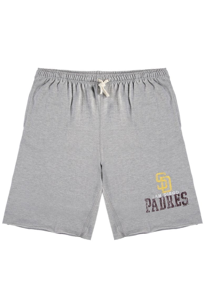 Men's Heathered Gray San Diego Padres Big & Tall French Terry Shorts, Main, color, Heather Gray