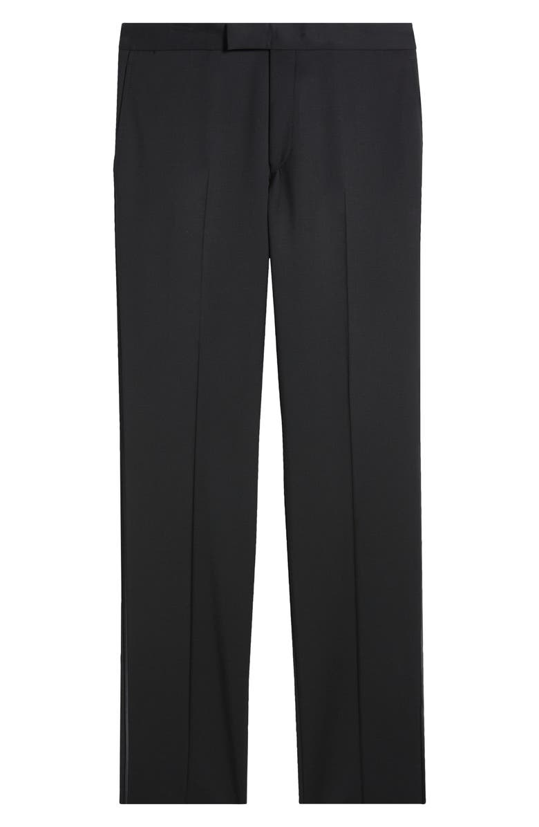 Ted Baker London Josh Slim Fit Wool Tuxedo Pants, Alternate, color,
