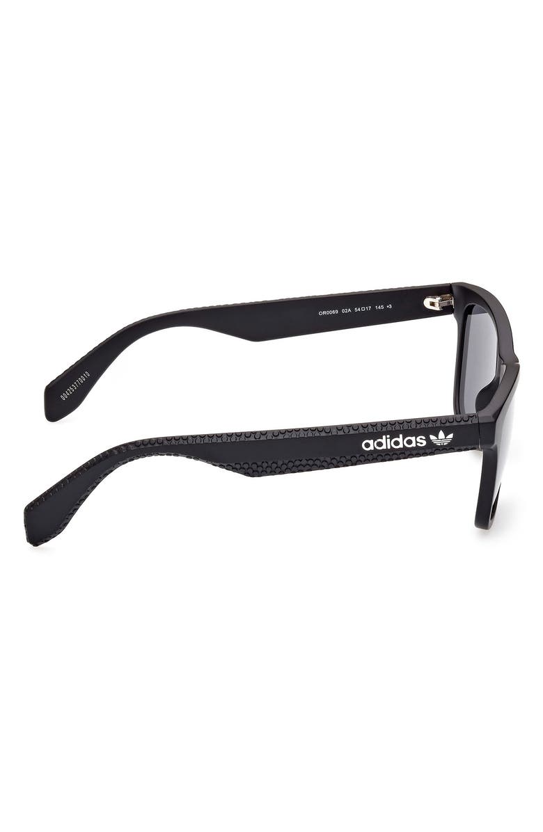 adidas 54mm Navigator Sunglasses, Alternate, color, Matte Black / Smoke