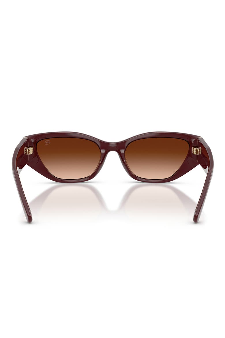 55mm Butterfly Sunglasses, Alternate, color, BORDEAUX / GRADIENT BROWN