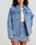 Samii Ryan Smiley Oversized Denim Jacket