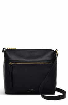 Radley Fountain Mews Small Zip Top Leather Crossbody Bag