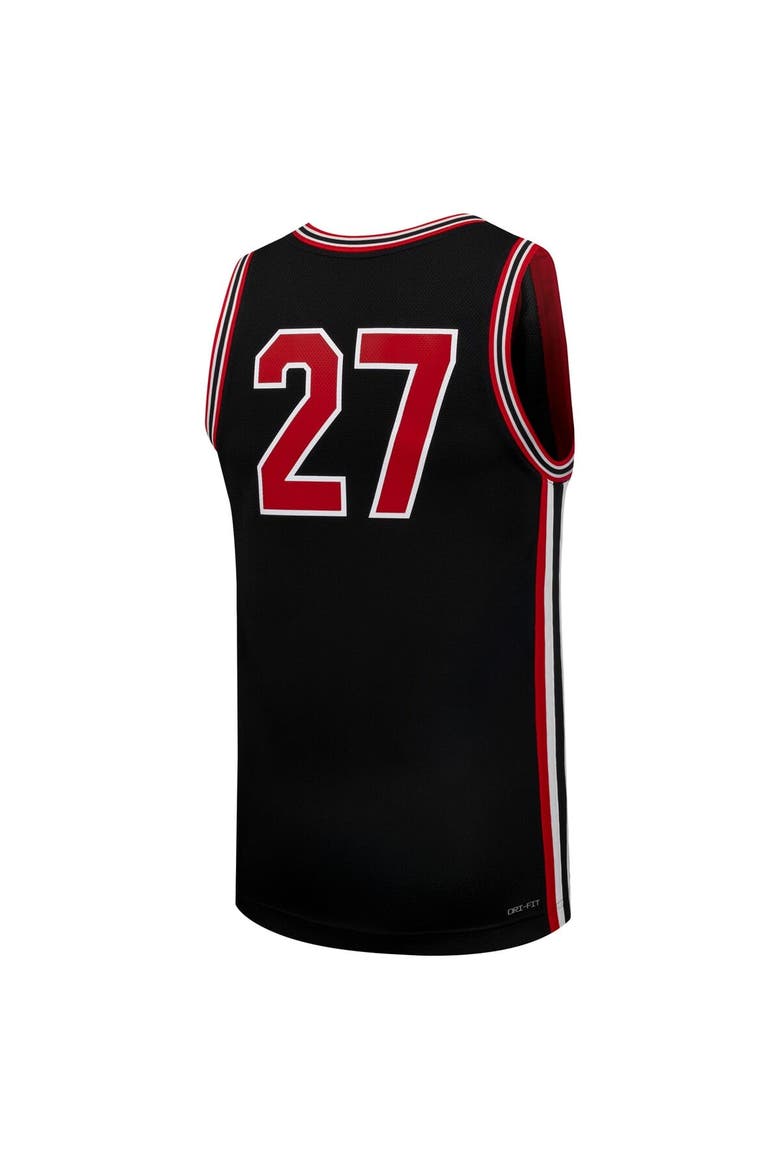 Men's Jordan Brand #27 Black Houston Cougars Replica Basketball Jersey, Alternate, color, Black