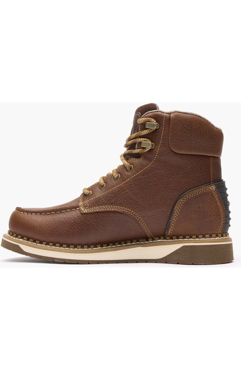 Georgia Boot Waterproof AMP LT Wedge Waterproof MocToe Work Boot, Alternate, color, Brown