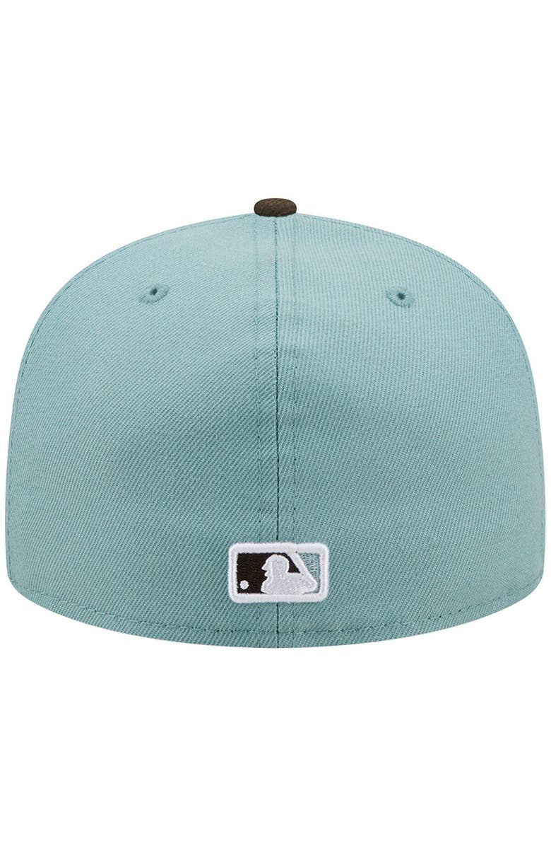 New Era Men's New Era Light Blue/Brown Los Angeles Dodgers 1988 World Series Beach Kiss 59FIFTY Fitted Hat, Alternate, color, Light Blue