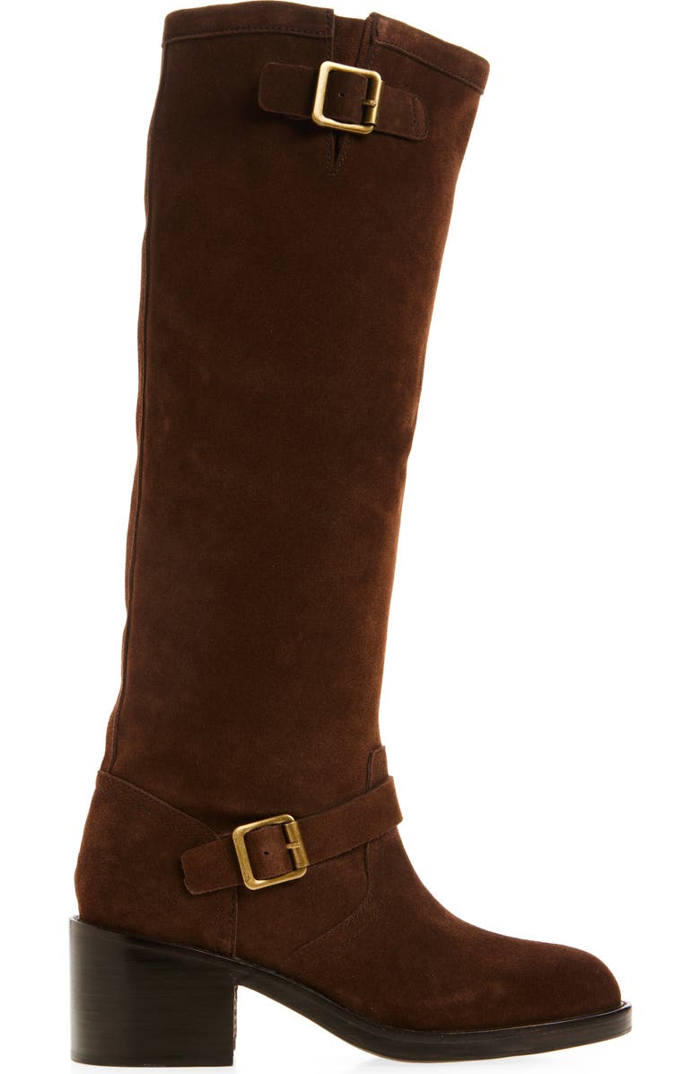 Jeffrey Campbell Appalachia Knee High Boot, Alternate, color, Brown Suede
