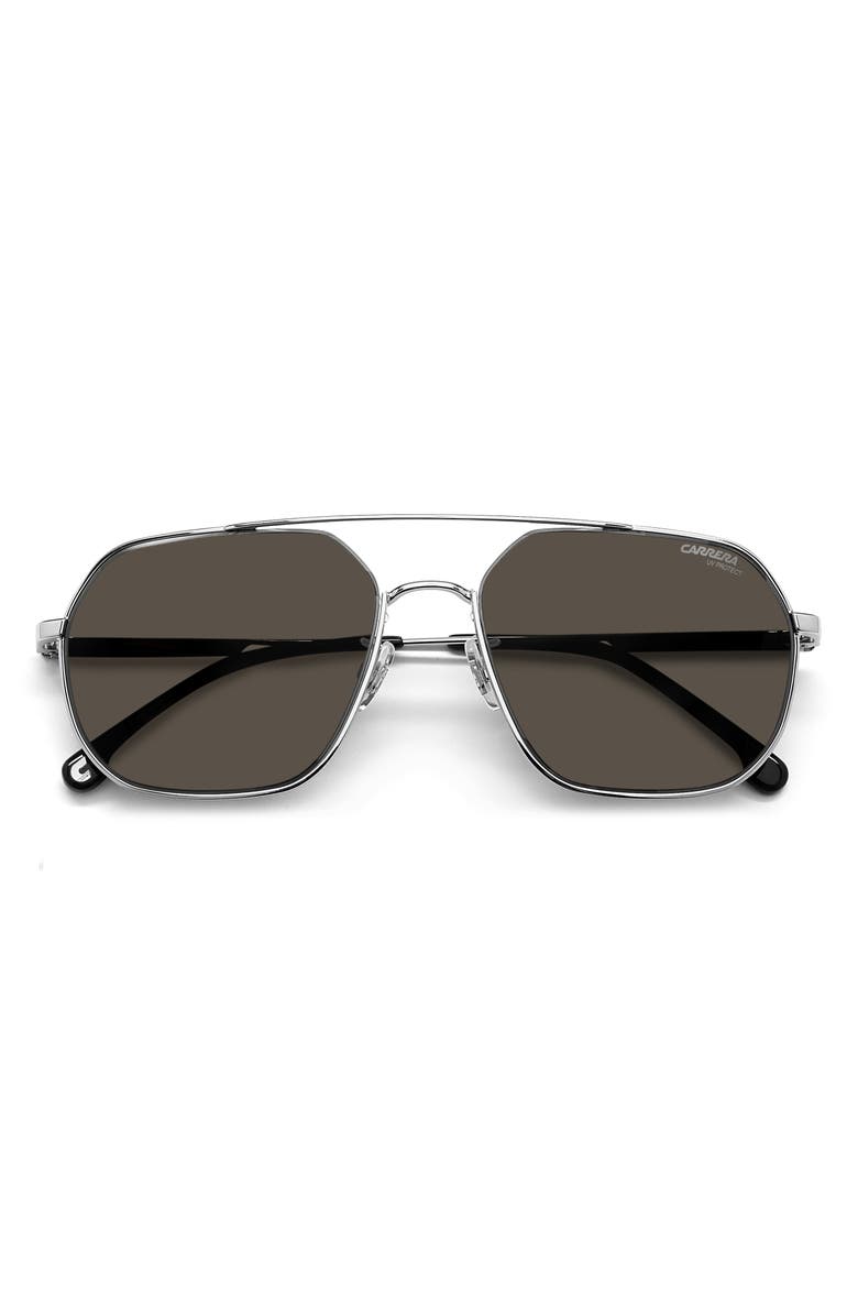 Carrera Eyewear 58mm Aviator Sunglasses, Alternate, color, 