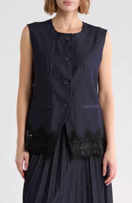 Lace Trim Vest