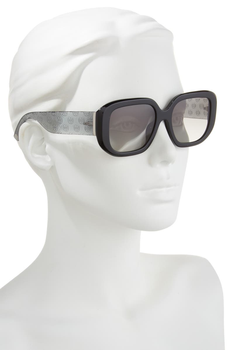 Tory Burch 54mm Irregular Sunglasses, Alternate, color, 