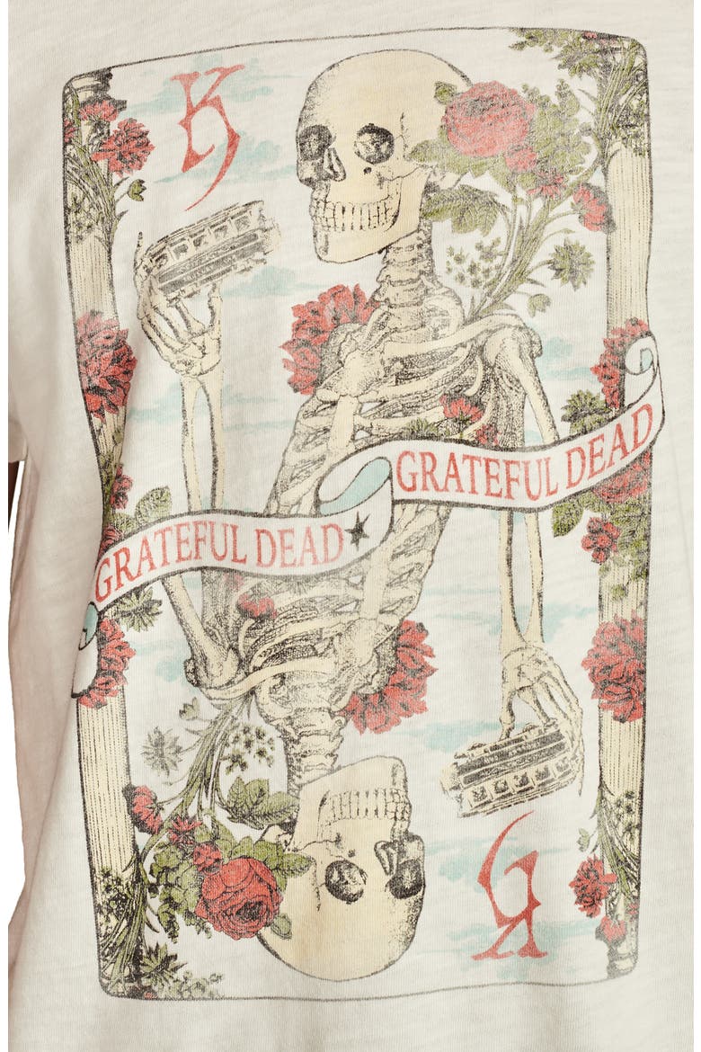 Grateful Dead Cotton Graphic T-Shirt, Alternate, color, MARSHMALLOW