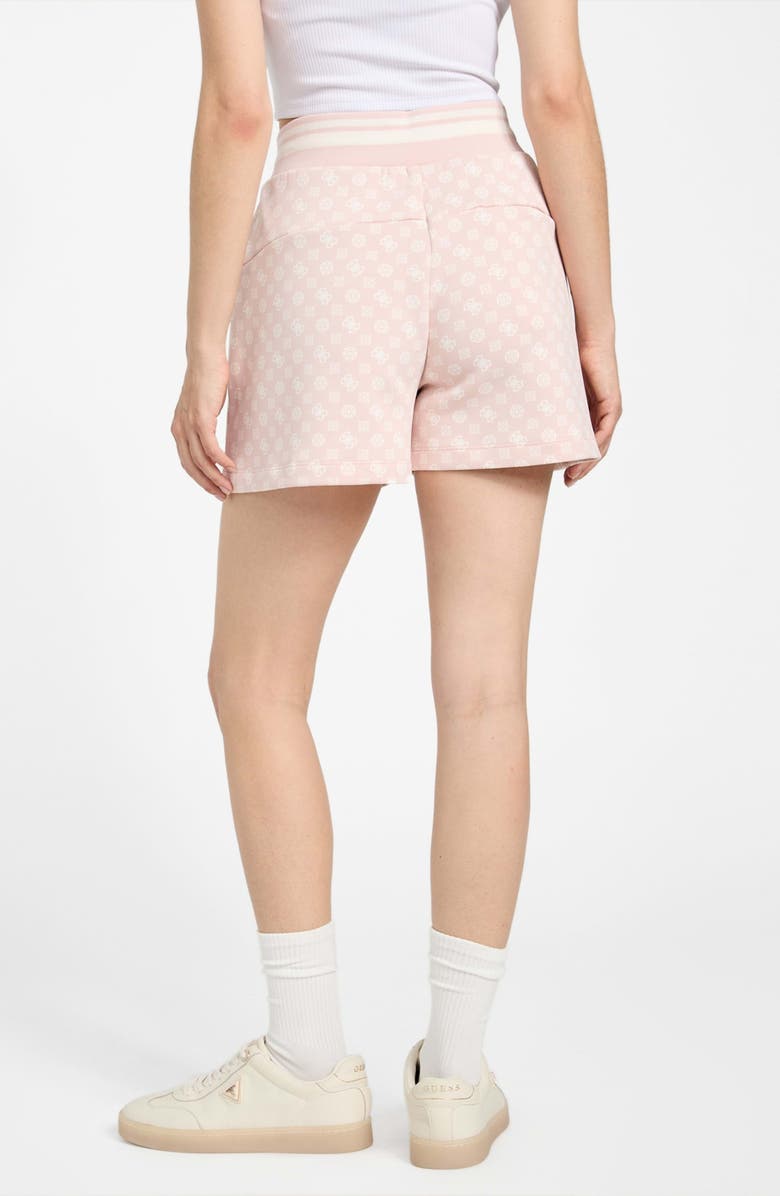GUESS Aggie Tie Waist Shorts, Alternate, color, Pink