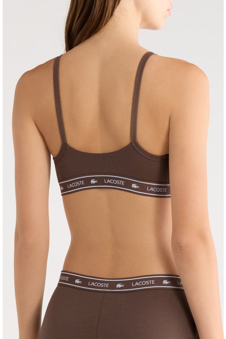 Stretch Cotton Bralette, Alternate, color, GRUME