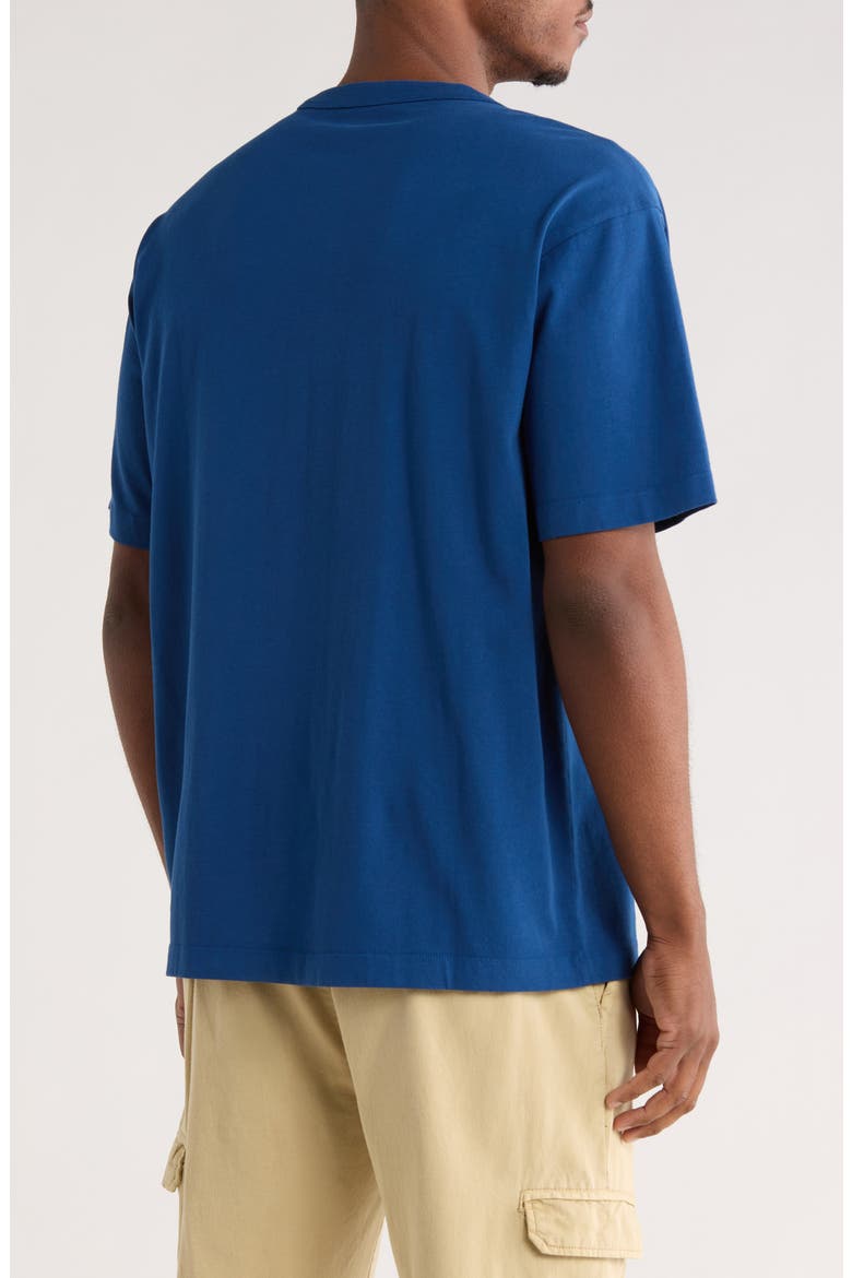 Oversize Cotton T-Shirt, Alternate, color, BLUE CASPIA