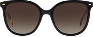Carolina Herrera 55mm Round Sunglasses