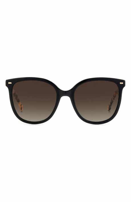 Carolina Herrera 55mm Round Sunglasses