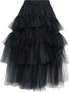 Simone Rocha Tiered Tulle Tutu Midi Skirt