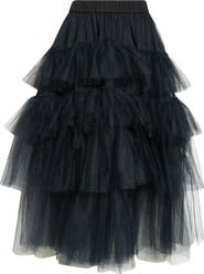 Simone Rocha Tiered Tulle Tutu Midi Skirt