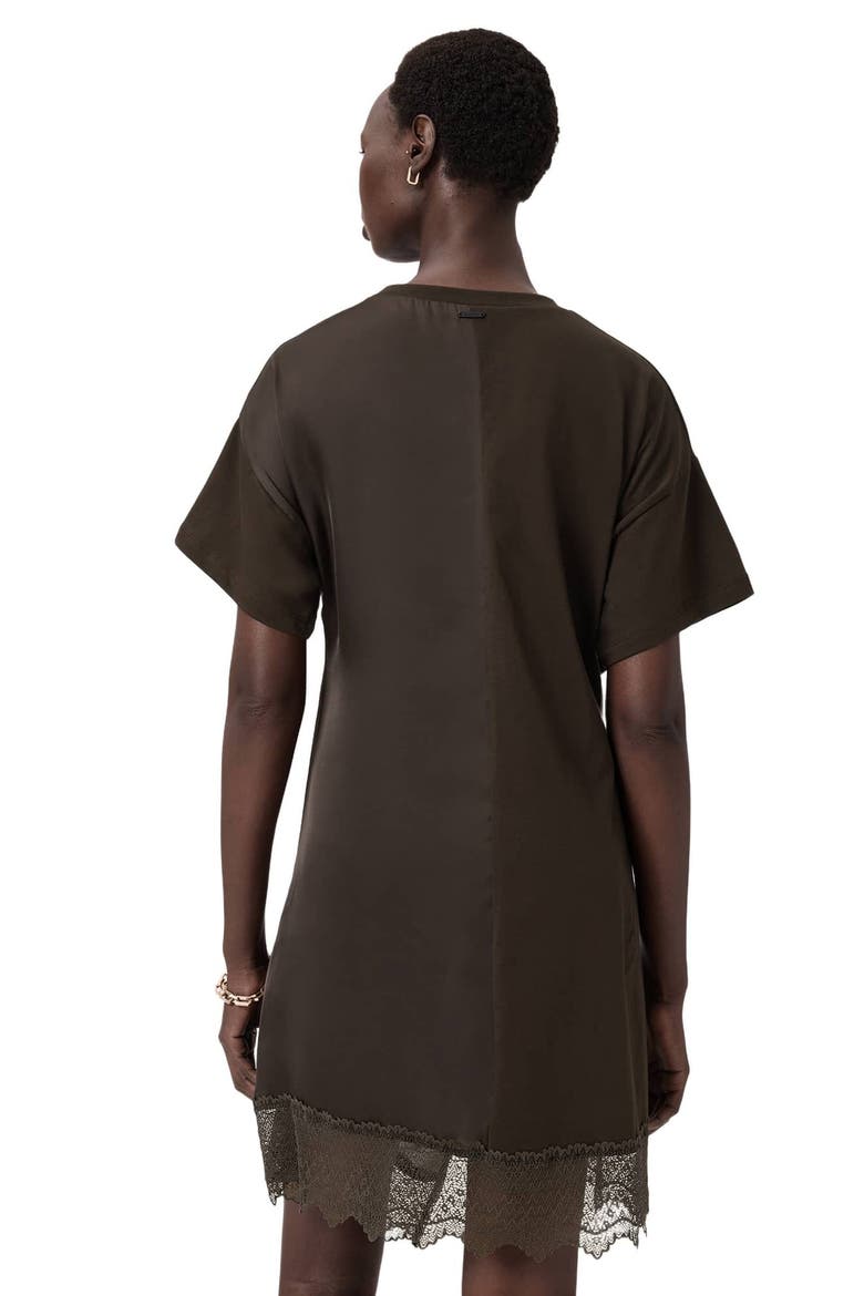 Lana Lace Hem Minidress, Alternate, color, BOTTLE BROWN