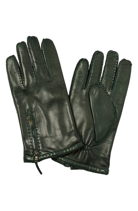 Richard E Cashmere Lined Leather Gloves