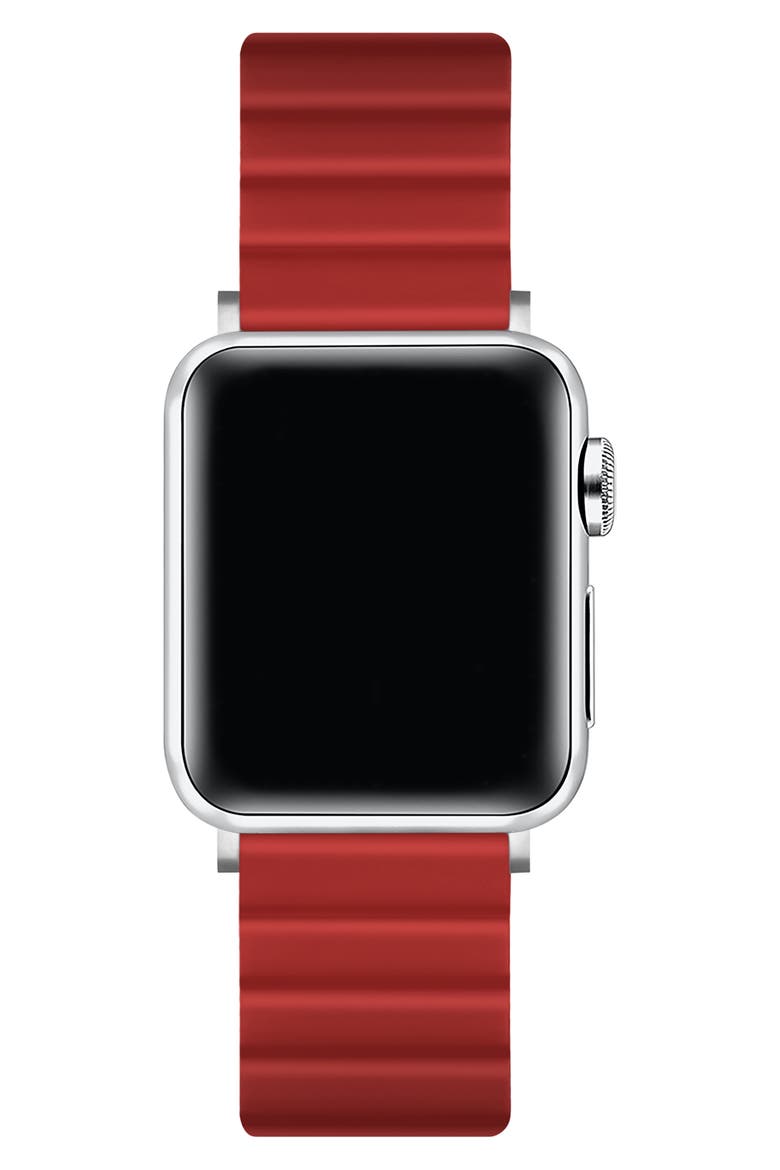Silicone Apple Watch® Watchband, Alternate, color, RED