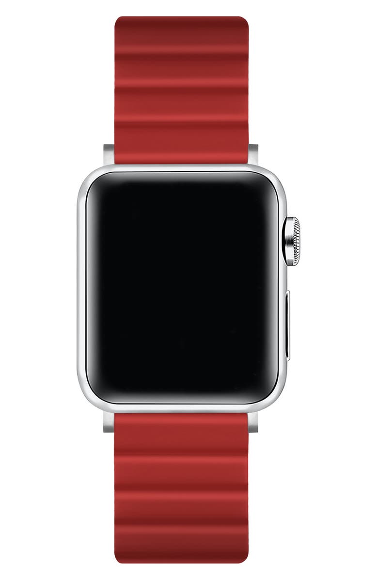 The Posh Tech Silicone Apple Watch<sup
®</sup
Watchband, Alternate, color, Red