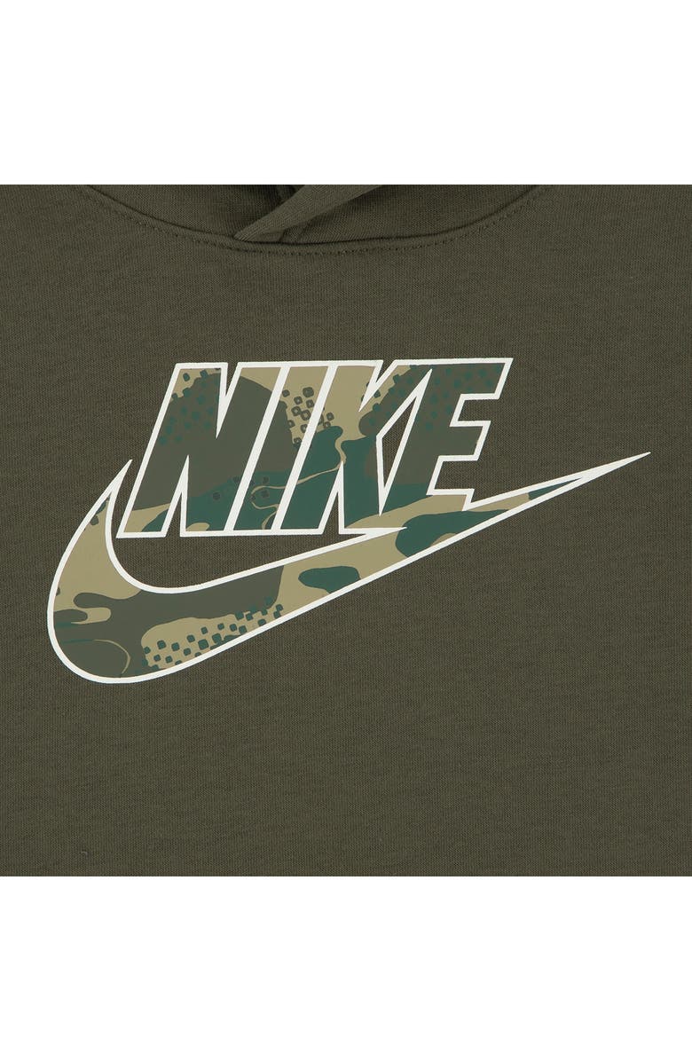 Nike Kids' Futura Logo Fleece Sweatshirt & Joggers Set, Alternate, color, Cargo Khaki