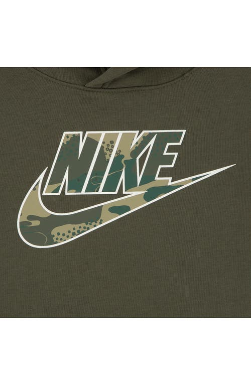 Nike Kids' Futura Logo Fleece Sweatshirt & Joggers Set In Green