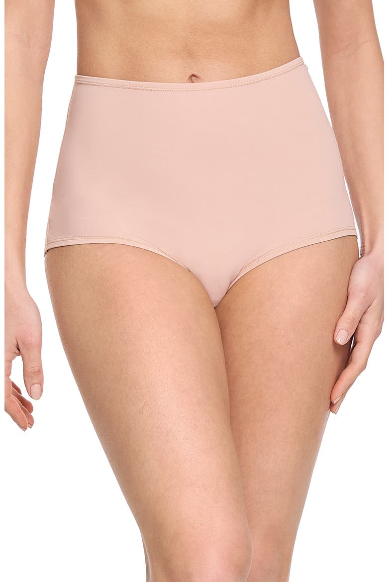 YourFit™ Assorted 3-Pack High Waist Briefs, Alternate, color, ALMOND MILK BROWN