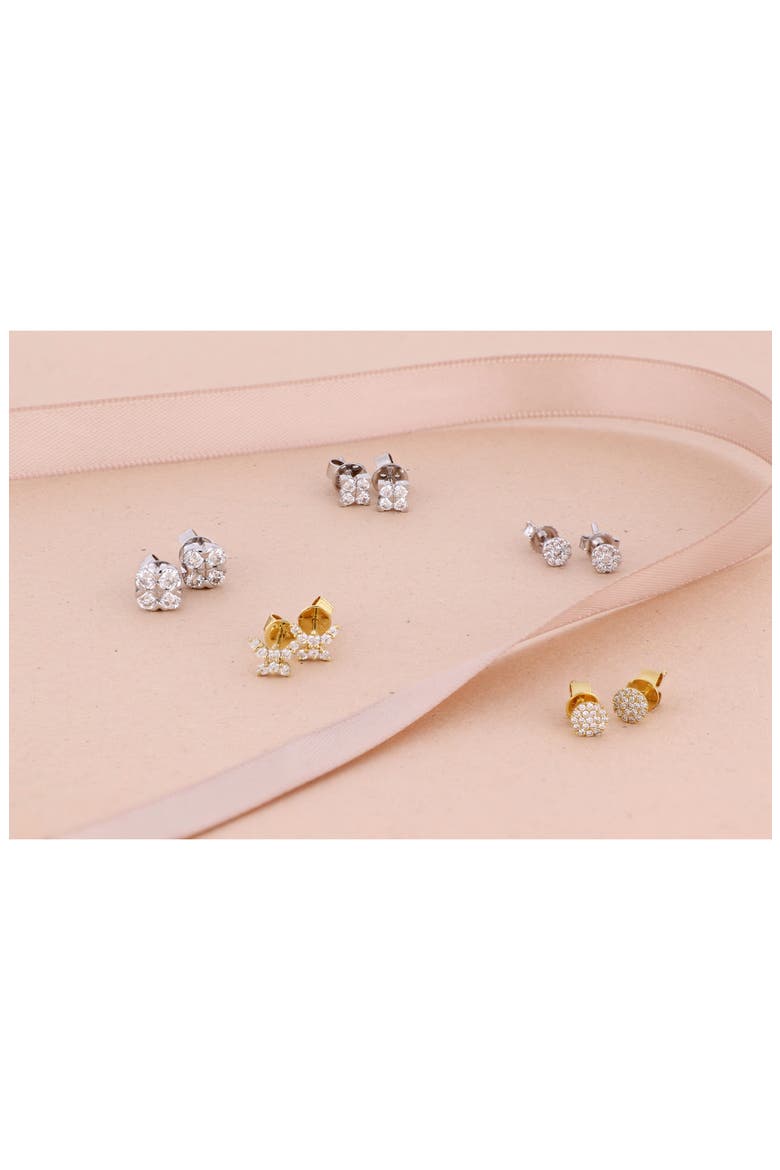 Diamond Butterfly Stud Earrings (Nordstrom Exclusive), Alternate, color, 18K YELLOW GOLD