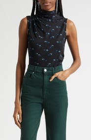 Veronica Beard Mylie Floral Sleeveless Top