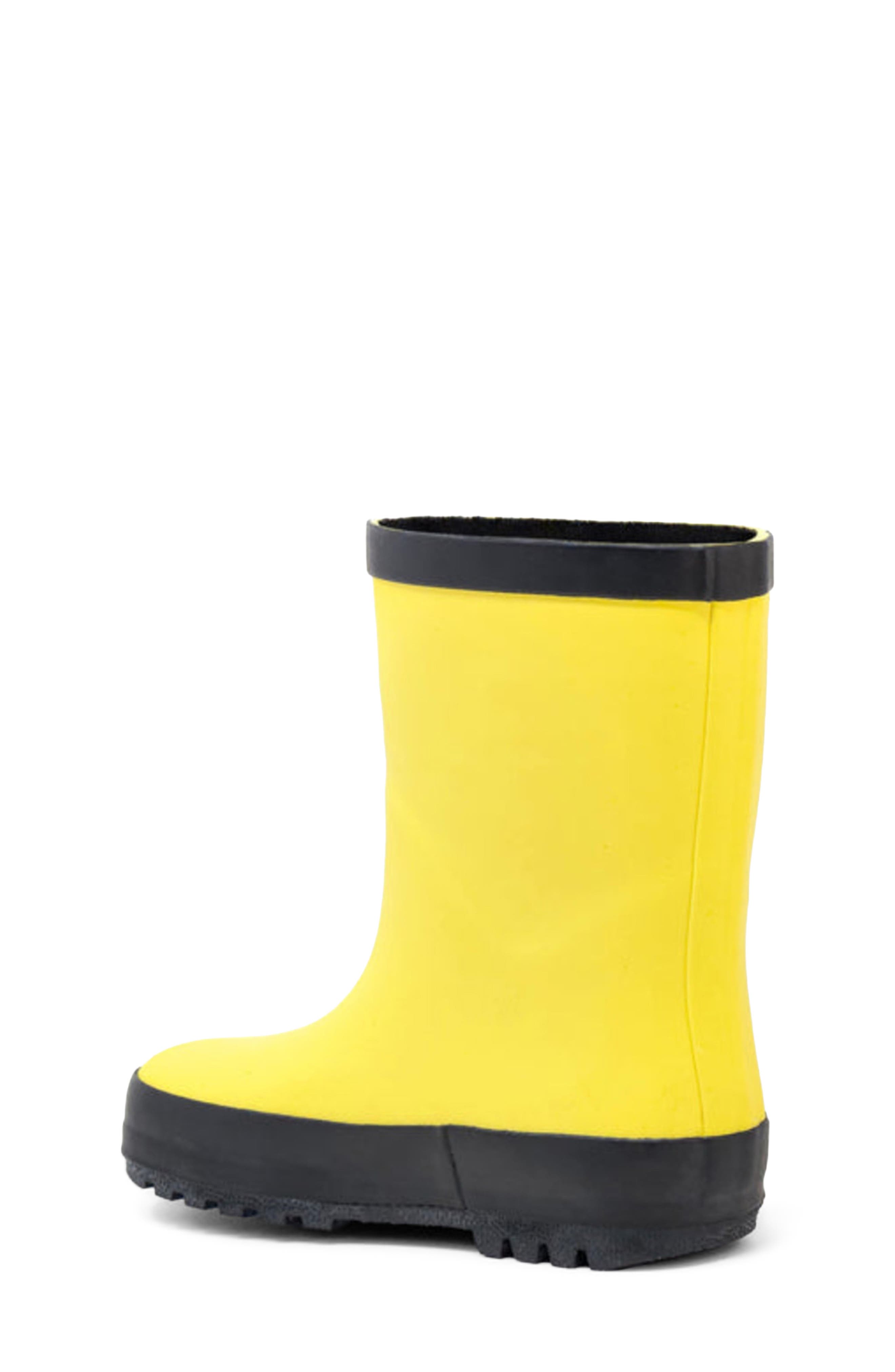 Kids' Waterproof Rain Boot, Alternate, color, YELLOW/ BLACK