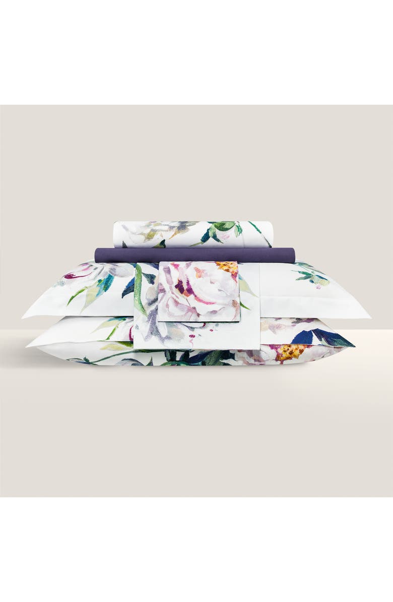 Togas Peonia Flat Sheet, Alternate, color, Purple