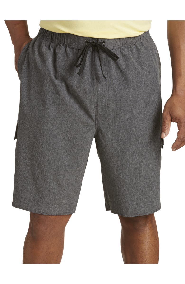 True Nation by DXL Big & Tall 4-Way Stretch Swim Trunks, Alternate, color, 