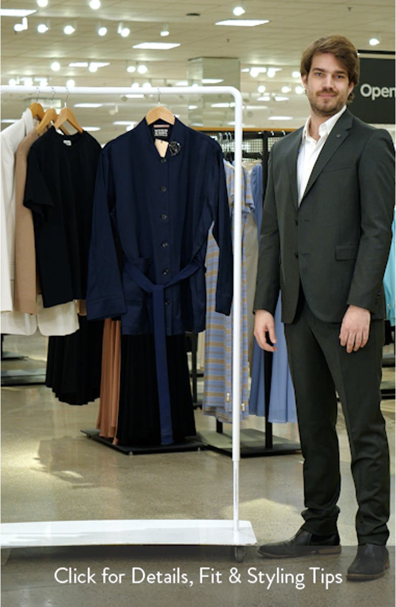 Tie Waist Satin Blazer, sales video thumbnail
