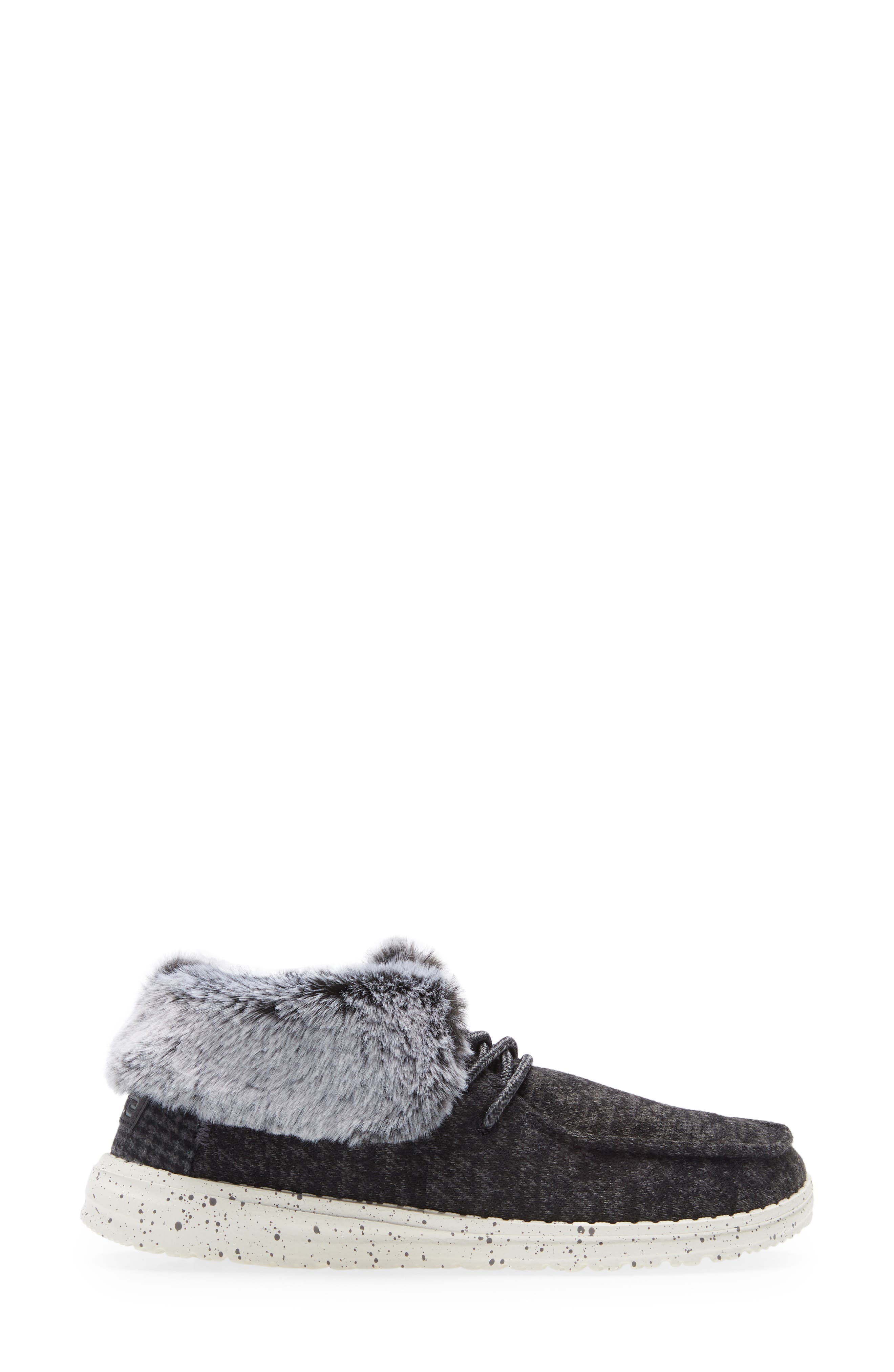 Hey Dude Britt Faux Fur Ankle Boot, Alternate, color, 