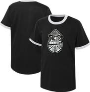 Outerstuff Youth Black Brooklyn Nets Hoop City Hometown Ringer T-Shirt