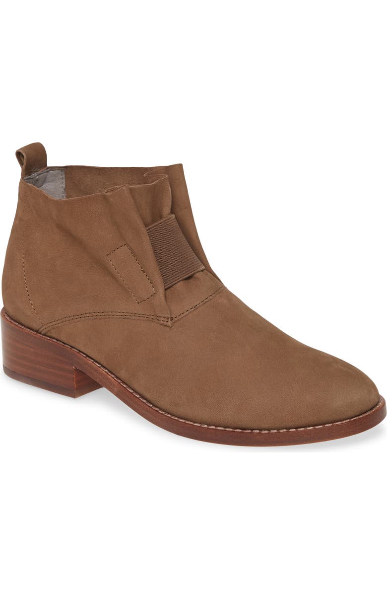 Eileen Fisher 'Soul' Gathered Leather Bootie, Main, color,