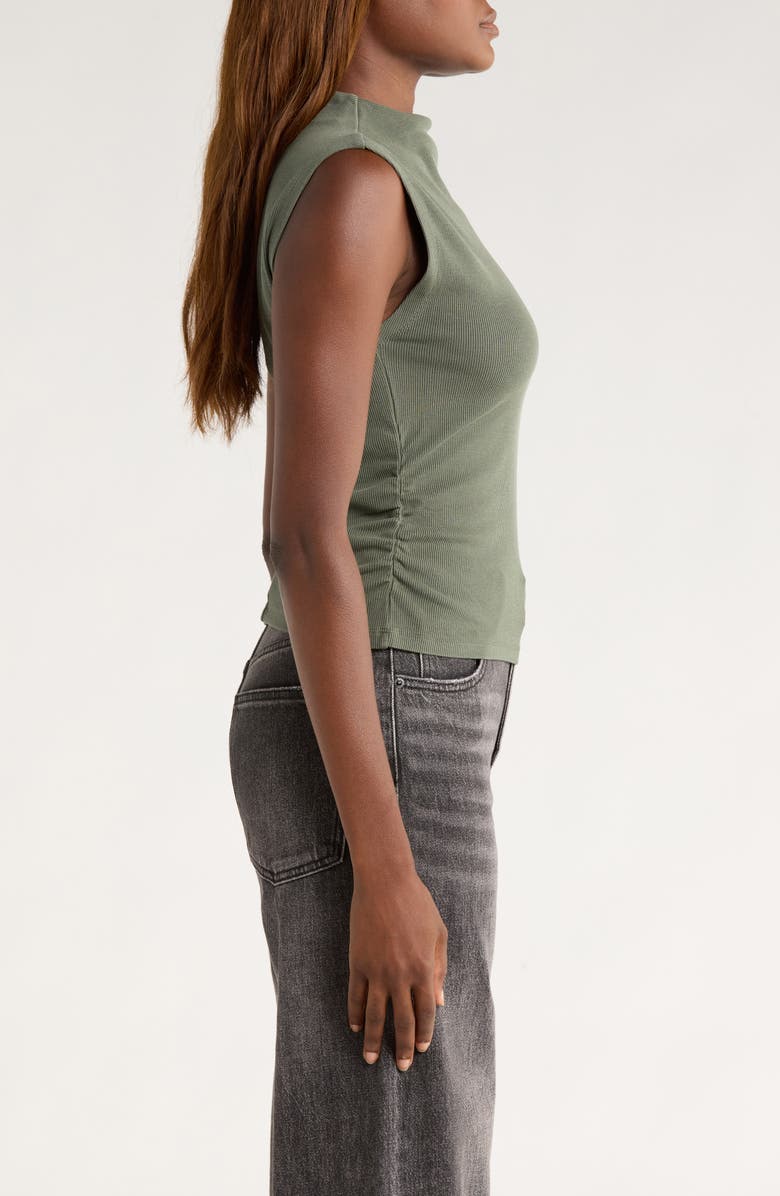 Marine Layer Lexi Sleeveless Mock Neck Top, Alternate, color, Beetle