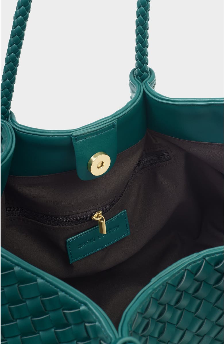 Katie Loxton Nova Small Shoulder Tote, Alternate, color, Palm Green